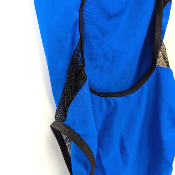 Speedo Mesh Accent One Piece Swimsuit 💙 Sexy Women's US 8 - Picture 5 of 6